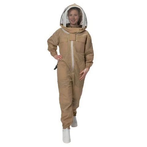 Professional Ventilated Beekeeping Suit with Removable Veil