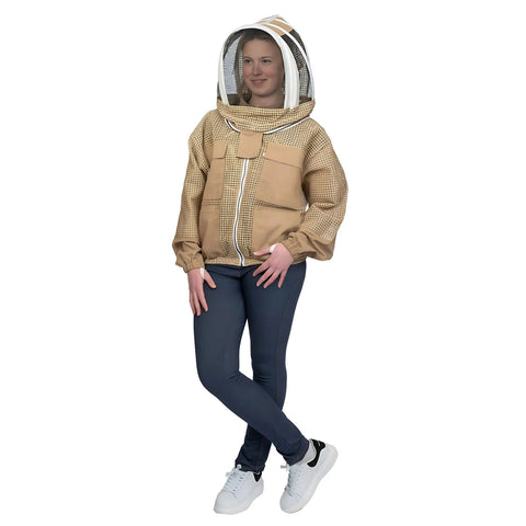 Beekeepers Shield - Full Vented Jacket with Veil (Brown)