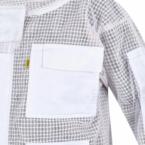 Unisex White Ventilated Bee Suit