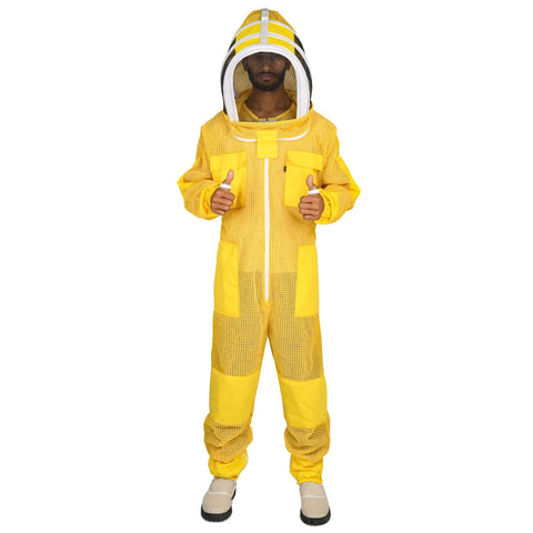 FullGuard Yellow Mesh Ventilated Beekeeper Suit