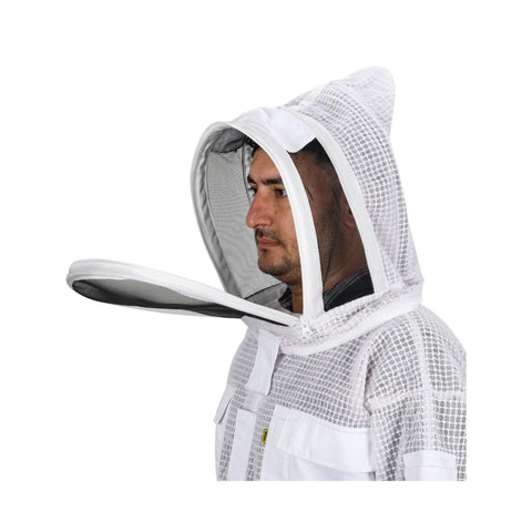 Unisex White Ventilated Bee Suit