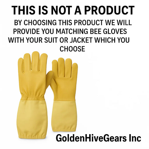 Golden Hive Gears Protective Bee Gloves – Durable, Matching with Your Suit or Jacket