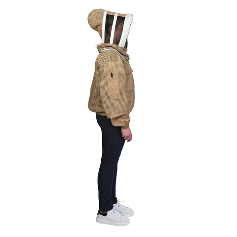 Beekeepers Shield - Full Vented Jacket with Veil (Brown)